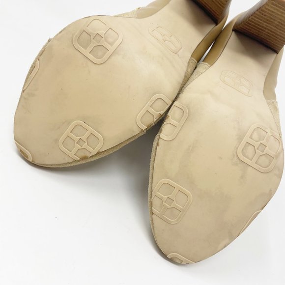 Iman Womens Tan Suede & Leather Side Zip Heel Booties Size 8 - Picture 13 of 14